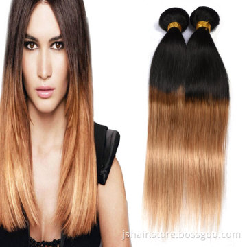 Wholesale Price human hair extension Remy Brazilian Hair Weave Ombre Color